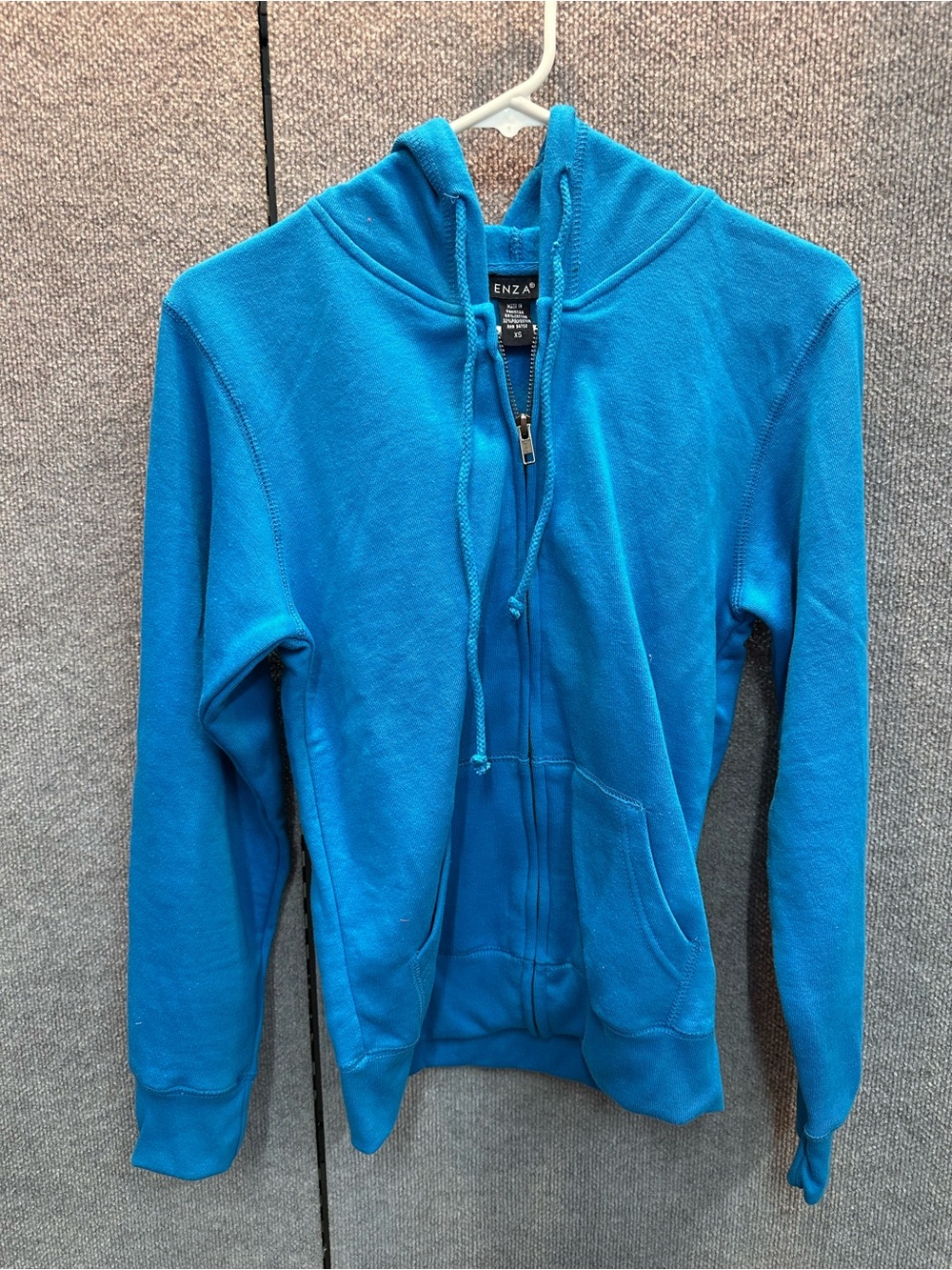 ENZA Sky Blue Full-Zip Hoodie